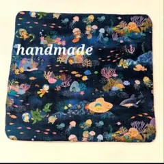 ガーゼハンカチ⭐️ユキエモン　マリンゲーム⭐️大判サイズ　fuwara