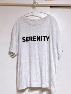 Helm SERENITY フロッキー ロゴTシャツ オフ M