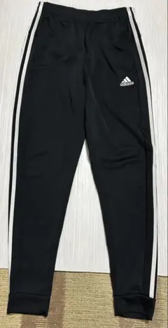 美品　adidas サイドライブラックジャージパンツ　サイズS
