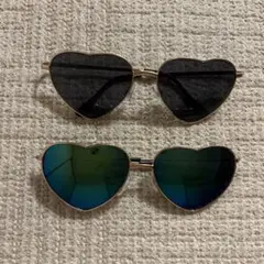ハート型サングラス 2点セット