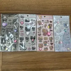 サンリオ　キラキララインストーンシール　4枚セット