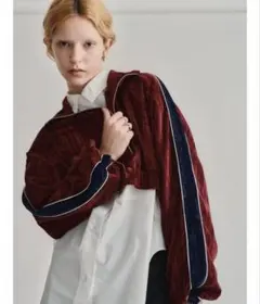 【led.tokyo】VELOUR TRACK SHORT JACKET