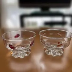 昭和レトロデザートグラス