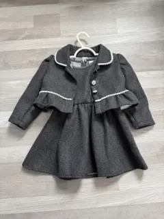 グレー ジャケットドレス 12-18M