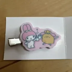 ナガノフレンズ×サンリオキャラクターズ 前髪クリップ マイメロディもちきんちゃくのサムネイル