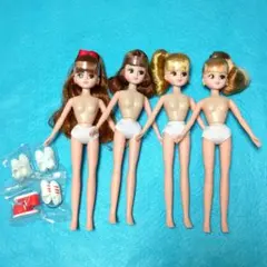 リカちゃんくじ　セーラーズ　本体　4体セット