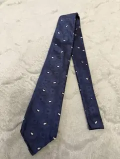 【美品】TIE YOUR TIE タイユアタイ　ネイビー　ペイズリー