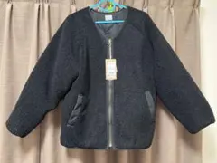 新品 ボアキルティングジャケット ブラック リバーシブル