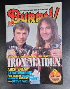 ＢＵＲＲＮ！　2005年　9月号　アイアン・メイデン　アーチ・エナミー　美本♥