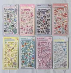 8点セットサンリオキャラクター シール ボンボンドロップシール シナモロール