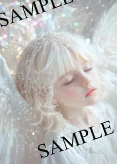 A4 ポスター 光の中の天使 グラフィックアート