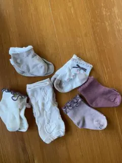 靴下5足　レッグウォーマー1足セット