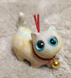 猫　置物　マーブル　スーダン　【34】