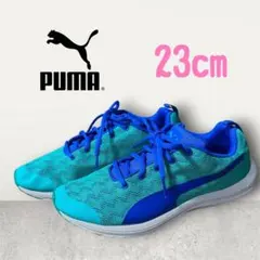 【PUMA 】スニーカーランニングシューズ 23cmグリーン /ブルー