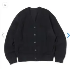 クレプスキュール 鹿の子ニット カーディガン ブラック サイズ1