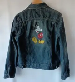 ディズニー Disney　ミッキーマウス　デニムジャケット　Gジャン