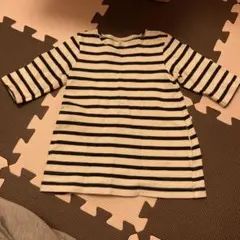 無印良品　80 ボーダー　ワンピース