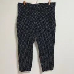 OLD NAVY ストレッチパンツ 水玉 ドット ゆったり ブラックのサムネイル