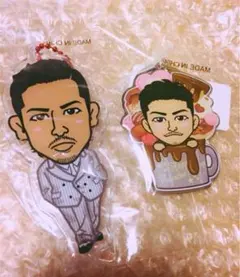 EXILE AKIRAメタルキーホルダー&クリアチャームセット