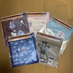 一番くじ 珈琲所 コメダ珈琲店　ジッパーバッグ全5種コンプ