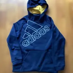 adidas フリースパーカー ネイビー 15サイズ