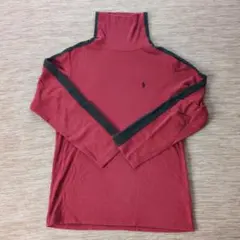 値下げしました！ポロ・ラルフ・ローレン 赤 ハイネック 長袖カットソー