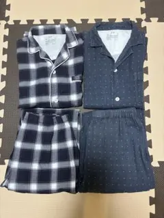 無印良品　メンズパジャマセット　フランネル　&二重ガーゼ