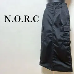 N.O.R.C ミリタリー　カーゴ スカート　スリット　ナイロン