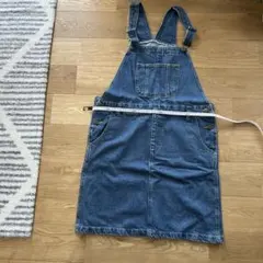 デニムオーバーオールドレス Ｌ