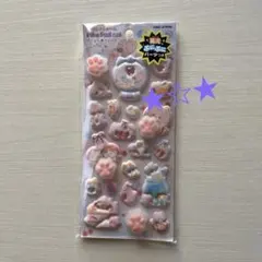 ★ もぐにゃん　ピカプニシール　 蓄光ぷにぷにパーツつき