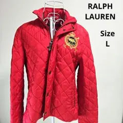 【入手困難⭐RALPH LAUREN SPORT】赤　キルティングジャケット　Lのサムネイル