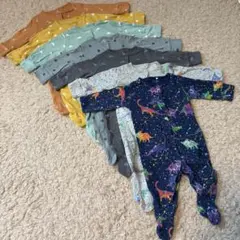 足つき ロンパース 7着 60 70薄手 長袖 春秋 まとめ next baby