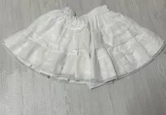 ホワイト フレアミニスカート