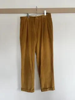 タグ付きLands' End コーデュロイパンツ　マスタード