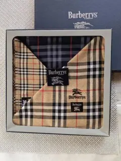 ハンカチバーバリー 　３枚ともブランドロゴ＆ホースマーク刺繍付き　未使用品