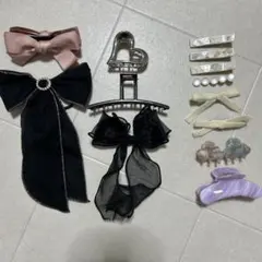 ヘアアクセサリーセット リボン・クリップ
