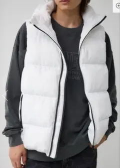 AZULbyMOUSSY中綿ダウンベスト白 フード取外可【新品未使用】限定価格