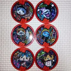 妖怪ウォッチ　メリケンメダル6枚セット