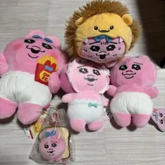 おぱんちゅうさぎ ぬいぐるみ マスコット 4点セットのサムネイル