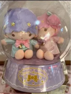 サンリオキャラクターズ　キキララ　スノードーム　ぬいぐるみ