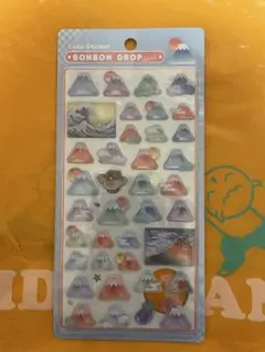 ボンボンドロップシール 和柄 富士山 ⑥