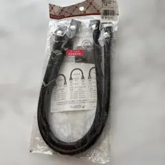 イナズマ　YAK-6105S 着脱ホック式レザー持ち手　黒　60cm