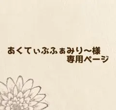 あくてぃぶふぁみり〜様専用ページ