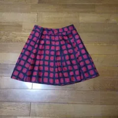 MARC BY MARC JACOBS フレアスカート 赤黒チェックのサムネイル