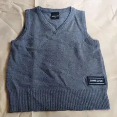 COMME CA ISM ニットベスト 90cm グレー