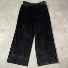 【美品】UNDICI・NOVE ウンディッチ ワイドパンツ ブラック 44 L