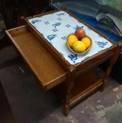 希少　アンティーク　オランダ　デルフト　タイル　サイドテーブル　引き出し付 2025年最新】オランダ タイルの人気アイテム - メルカリ