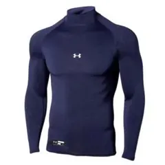 UA 1343021 410 紺 LG ロングスリーブモック/新品未使用