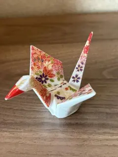 陶器製　折り鶴型置物のサムネイル