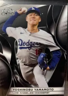 ☀️山本由伸 2025 topps CHROME BLACK LAドジャース⭐